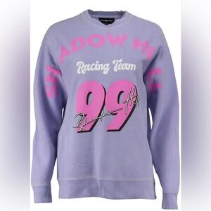 Shadow Hill Women's Lavender Racing Team Sweater medium